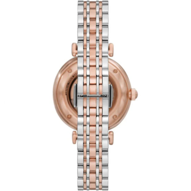 Emporio Armani Women’s Automatic Two-tone Stainless Steel Mother of pearl Dial 34mm Watch AR60049