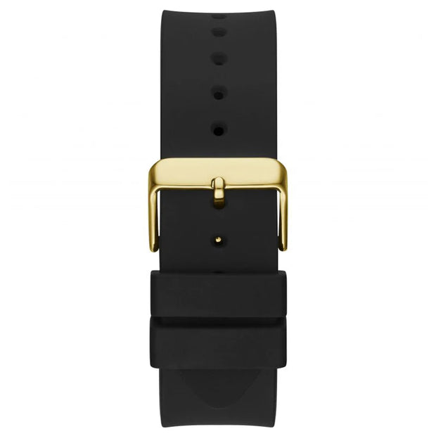 Guess Men’s Quartz Black Silicone Strap Black Dial 47mm Watch GW0208G2