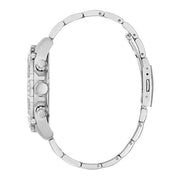 Guess Men’s Quartz Silver Stainless Steel Black Dial 46mm Watch GW0390G1