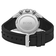 Hugo Boss Men’s Quartz Black Silicone Strap Black Dial 46mm Watch 1513912