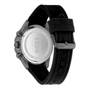 Hugo Boss Men’s Quartz Black Silicone Strap Green Dial 45mm Watch 1513967
