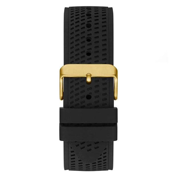 Guess Men’s Quartz Black Silicone Strap Black Dial 46mm Watch GW0333G2