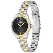 Hugo Boss Women’s Quartz Two-tone Stainless Steel Black Dial 32mm Watch 1502730