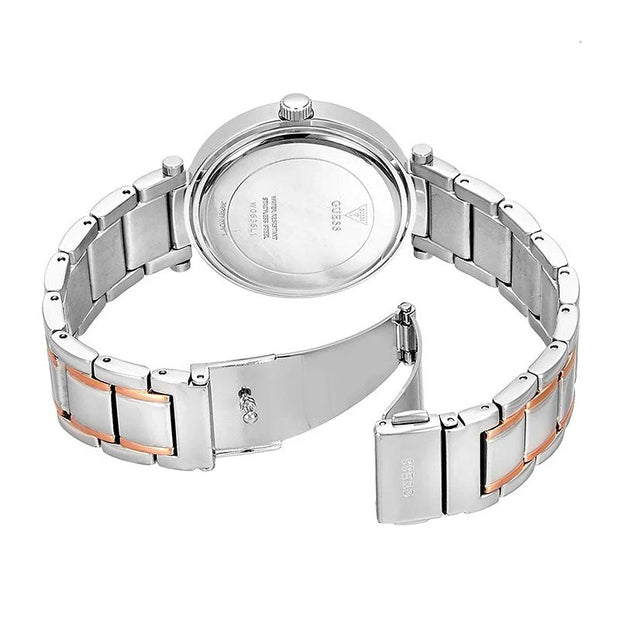 Guess Women’s Quartz Two Tone Stainless Steel Silver Dial 36mm Watch W0636L1