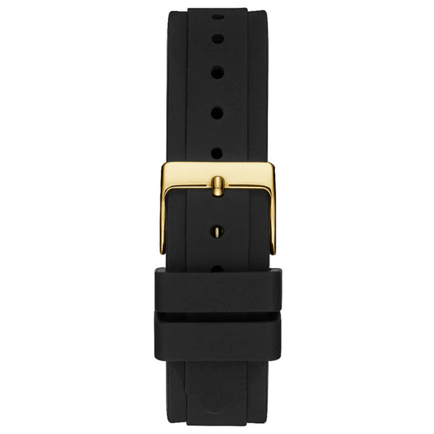 Guess Women’s Quartz Black Silicone Strap Multi Dial 37mm Watch GW0113L1