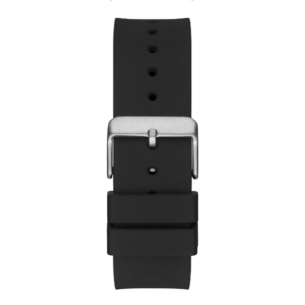Guess Men’s Quartz Black Silicone Strap Black Dial 43mm Watch GW0203G3