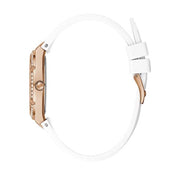 Guess Women’s Quartz White Silicone Strap White Dial 36mm Watch GW0034L2