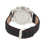 Hugo Boss Men’s Quartz Black Leather Strap Black Dial 44mm Watch 1513535