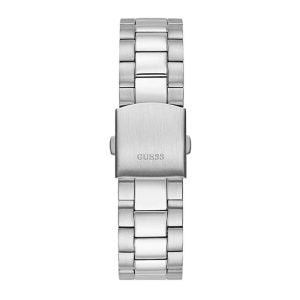 Guess Men’s Quartz Silver Stainless Steel Black Dial 42mm Watch GW0542G1