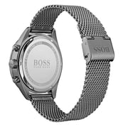 Hugo Boss Men’s Chronograph Quartz Grey Stainless Steel Grey Dial 42mm Watch 1513637