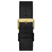 Guess Men’s Quartz Black Leather Strap Black Dial 44mm Watch GW0262G2