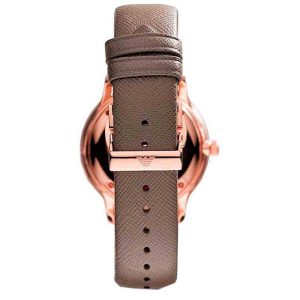 Emporio Armani Men’s Quartz Leather Strap Grey Dial 38mm Watch AR1723