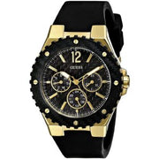 Guess Women’s Quartz Black Silicone Strap Black Dial 39mm Watch W0149L4