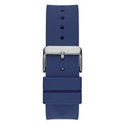 Guess Men’s Quartz Blue Silicone Strap Blue Dial 43mm Watch GW0203G7