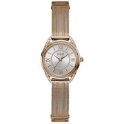 Guess Women’s Quartz Rose Gold Stainless Steel Silver Dial 27mm Watch W1084L3