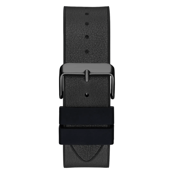 Guess Men’s Quartz Black Silicone Strap Black Dial 44mm Watch GW0500G2