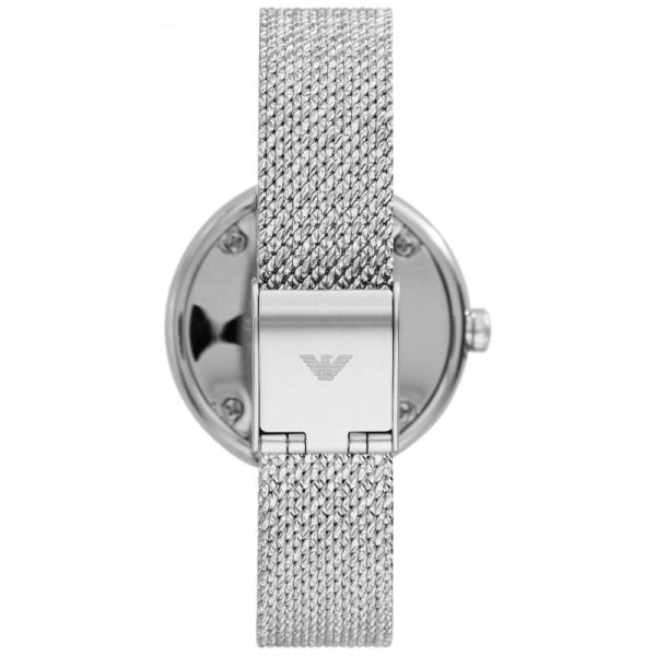 Emporio Armani Women’s Quartz Silver Stainless Steel Mother Of Pearl Dial 30mm Watch AR11380