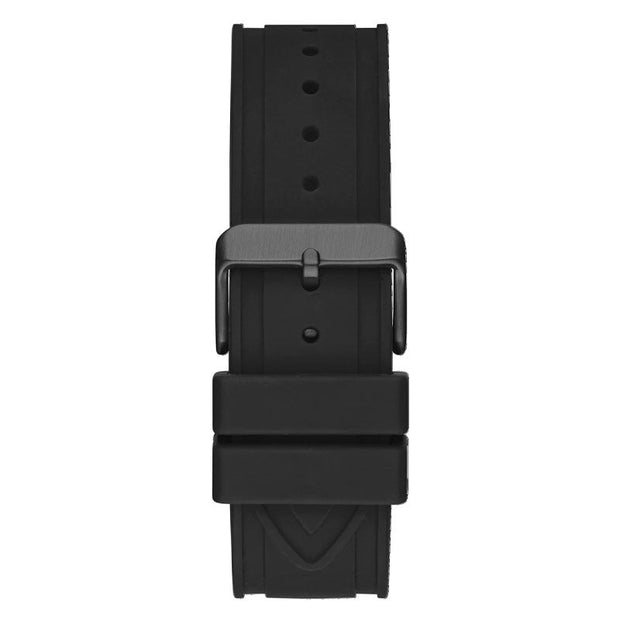 Guess Men’s Quartz Black Silicone Strap Black Dial 44mm Watch GW0263G4
