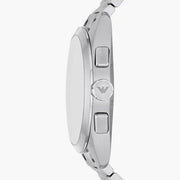 Emporio Armani Men’s Quartz Silver Stainless Steel Blue Dial 43mm Watch AR11541