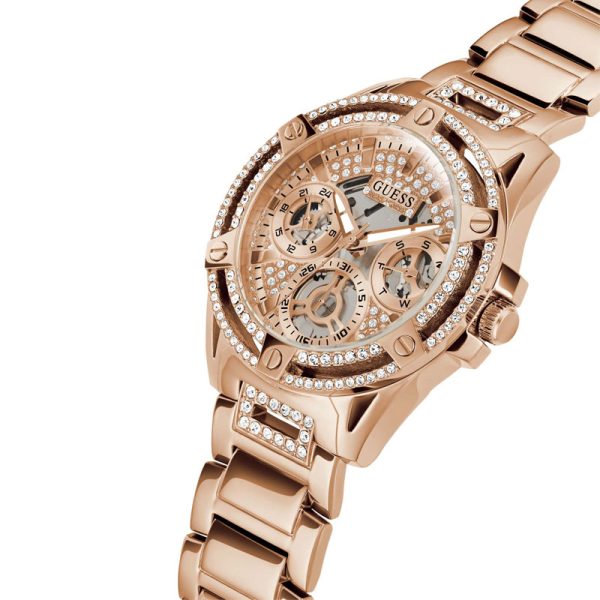 Guess Women’s Quartz Rose Gold Stainless Steel Rose Gold Dial 40mm Watch GW0464L3