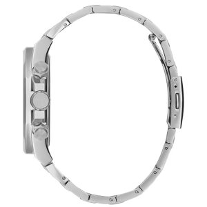 Guess Men’s Quartz Silver Stainless Steel Sky Blue Dial 46mm Watch GW0489G3