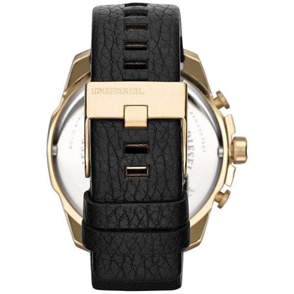Diesel Men’s Quartz Black Leather Strap Black Dial 51mm Watch DZ4344