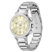 Hugo Boss Women’s Quartz Silver Stainless Steel Champagne Dial 38mm Watch 1502676