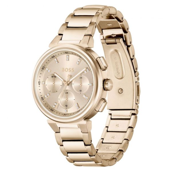 Hugo Boss Women’s Quartz Rose Gold Stainless Steel Rose Gold Dial 38mm Watch 1502678