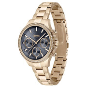 Hugo Boss Women’s Quartz Gold Stainless Steel Blue Dial 38mm Watch 1502566