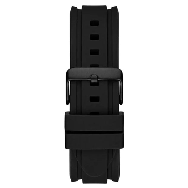 Guess Men’s Quartz Black Silicone Strap Black Dial 43mm Watch GW0211G3