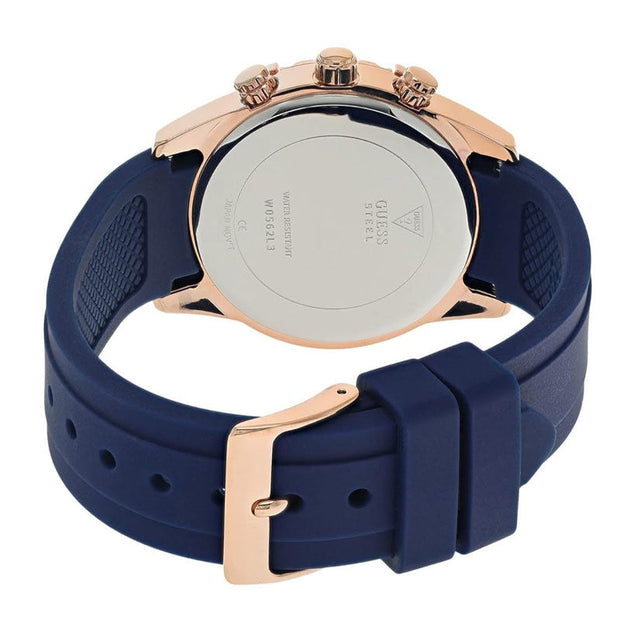 Guess Women’s Quartz Blue Silicone Strap Blue Dial 37mm Watch W0562L3