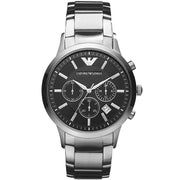 Emporio Armani Men’s Chronograph Quartz Stainless Steel Black Dial 43mm Watch AR2434