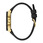 Guess Women’s Quartz Black Silicone Strap Champagne Dial 39mm Watch GW0030L2