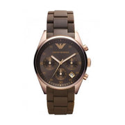 Emporio Armani Men’s Chronograph Quartz Brown Dial 38mm Watch AR5891