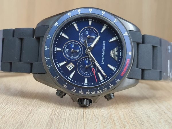 Emporio Armani Men’s Sport Black Silicone Quartz 44mm Watch AR6121