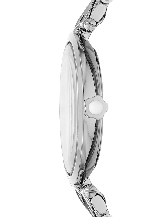 Emporio Armani Women’s Analog Stainless Steel White Dial 32mm Watch AR11195