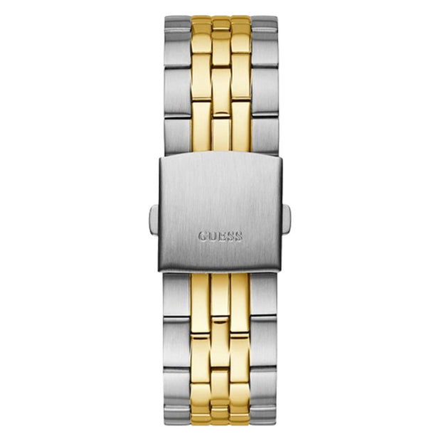 Guess Men’s Quartz Two-tone Stainless Steel Black Dial 44mm Watch W1107G6