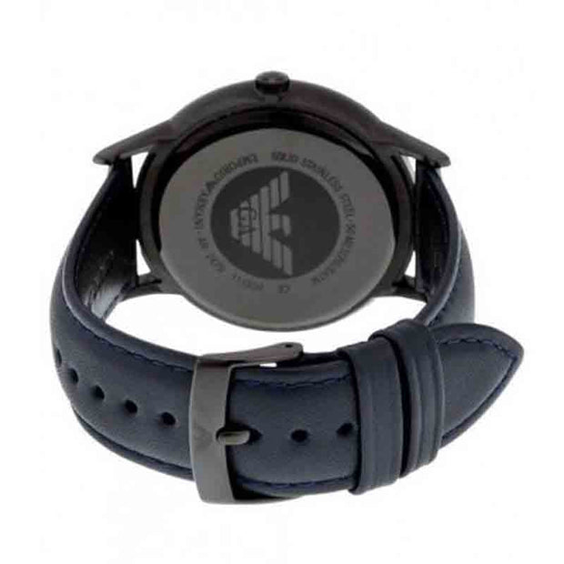 Emporio Armani Men’s Chronograph Quartz Leather Strap Blue Dial 43mm Watch AR2481