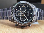 Hugo Boss Men’s Chronograph Quartz Stainless Steel Black Dial 45mm Watch 1513754