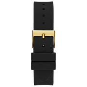 Guess Women’s Quartz Black Silicone Strap Champagne Dial 40mm Watch GW0536L3