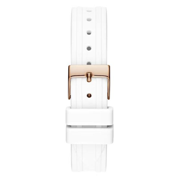 Guess Women’s Quartz White Silicone Strap White Dial 36mm Watch GW0034L2