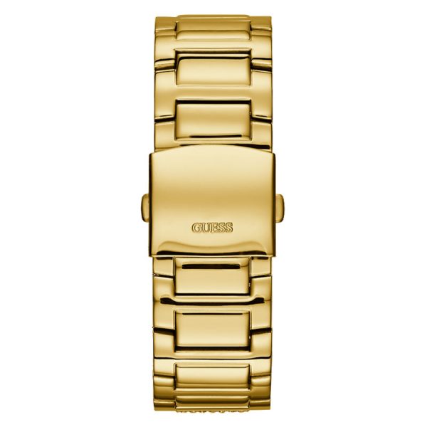 Guess Men’s Quartz Gold Stainless Steel Gold Dial 48mm Watch W0799G2