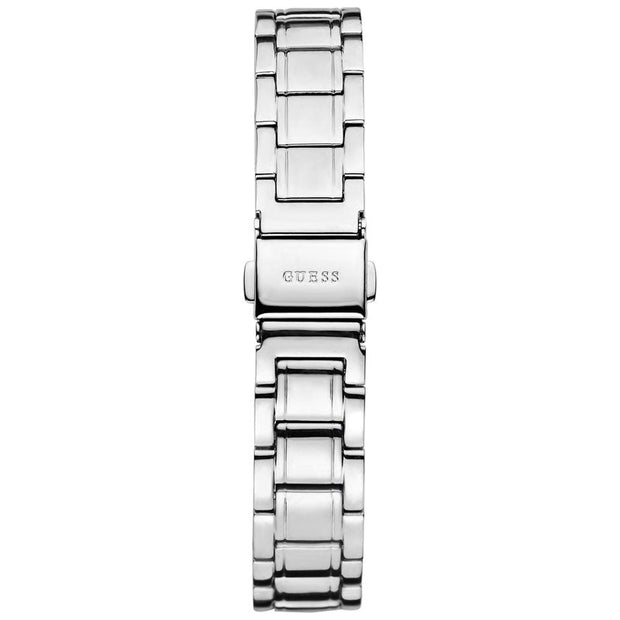 Guess Women’s Quartz Silver Stainless Steel White Dial 30mm Watch W0767L1
