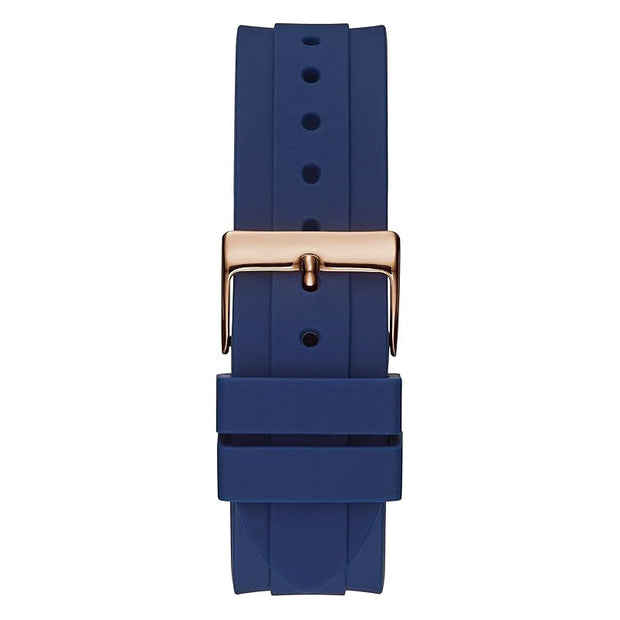 Guess Women’s Quartz Blue Silicone Strap White Dial 38mm Watch GW0315L2