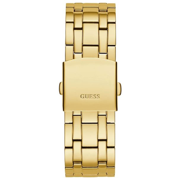 Guess Men’s Quartz Gold Stainless Steel Black Dial 44mm Watch GW0455G2
