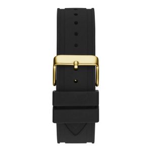 Guess Men’s Quartz Black Silicone Strap Black Dial 44mm Watch GW0518G2