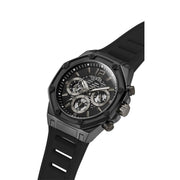 Guess Men’s Quartz Black Silicone Strap Black Dial 44mm Watch GW0263G4