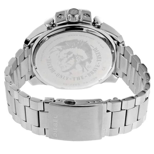 Diesel Men’s Quartz Silver Stainless Steel Blue Dial 51mm Watch DZ4465