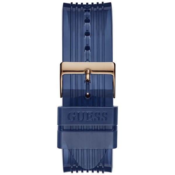 Guess Men’s Quartz Blue Silicone Strap Blue Dial 46mm Watch GW0425G3