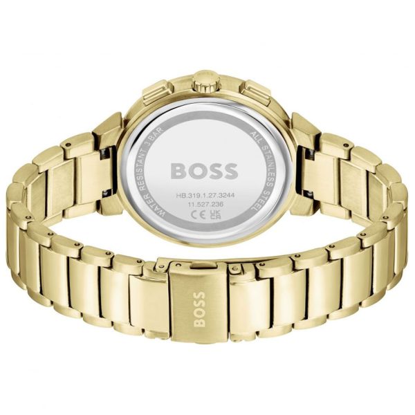 Hugo Boss Women’s Quartz Gold Stainless Steel Green Dial 38mm Watch 1502679